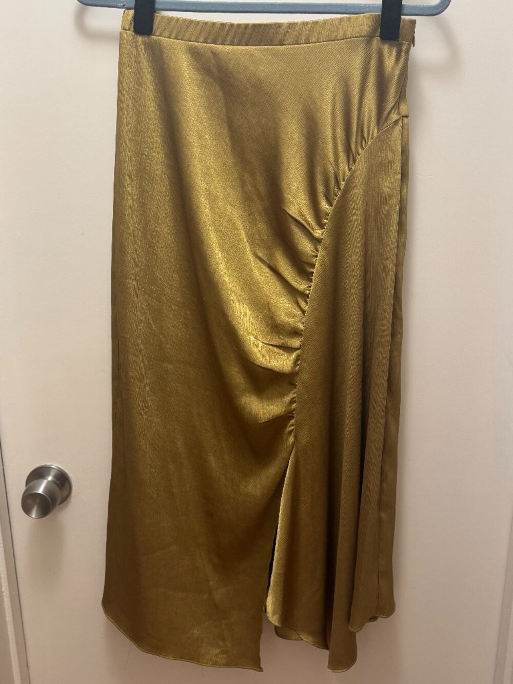 Current Air Iridescent Gathered seam Skirt Sz